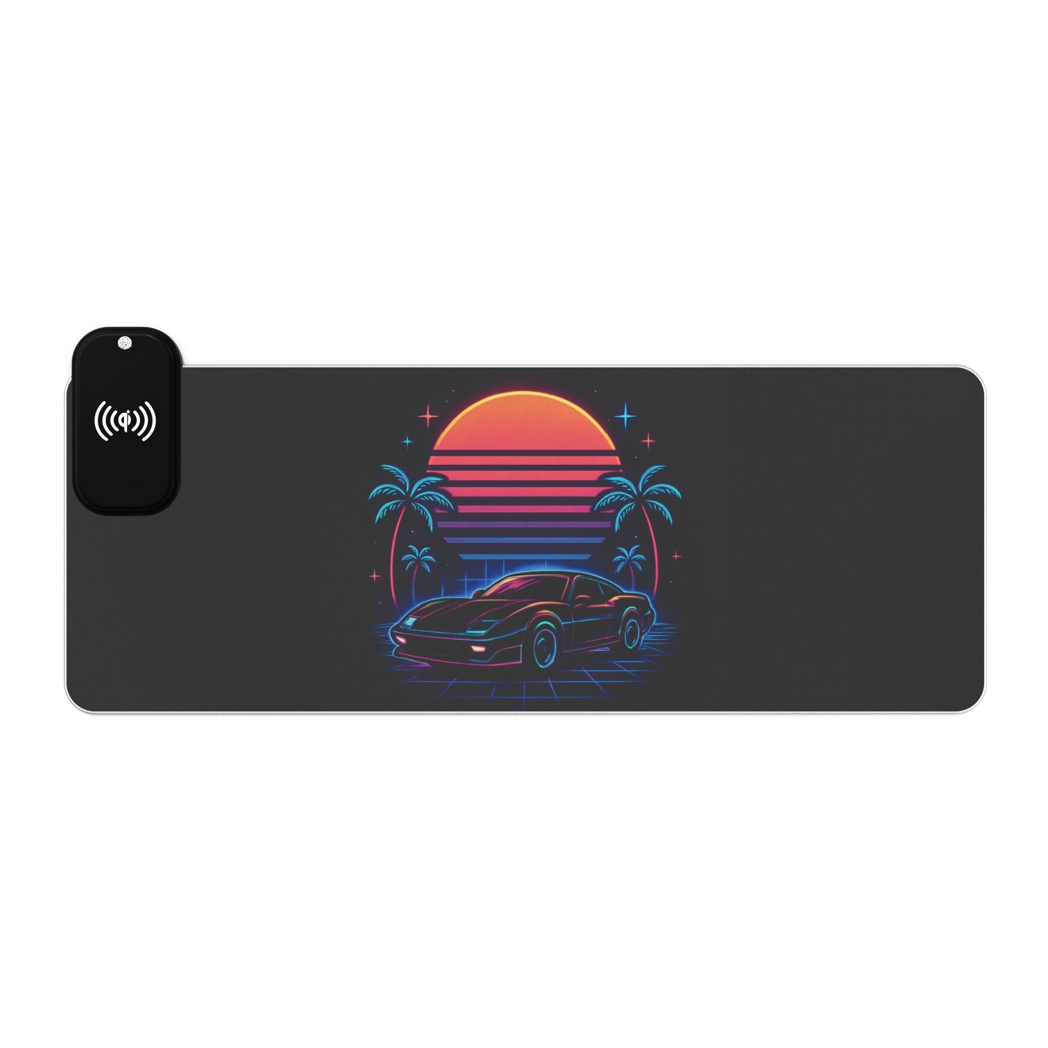 LED Gaming Mouse Pad with Wireless Charging - Retro Design, Desk Accessory for Gamers, LED Light Gift, Unique Office Decor, [...]