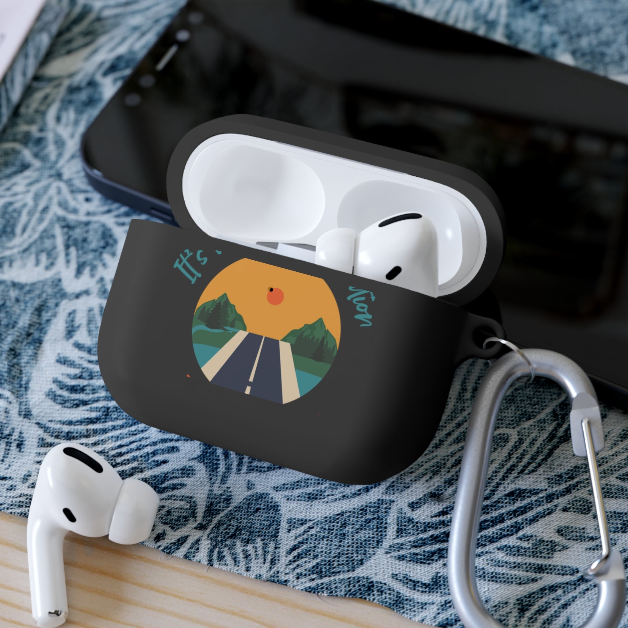Inspirational AirPods Case Cover, Motivational AirPods Pro Sleeve, Adventure Gear, Travel Accessory, Gift for Travelers