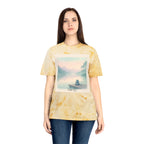 Serene Landscape T-Shirt, Relaxed Fit, Nature Lover Gift, Decorative Tee, Adventure Apparel, Meditation Top