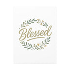 Blessed Wreath Matte Canvas Wall Art (Stretched 1.25")
