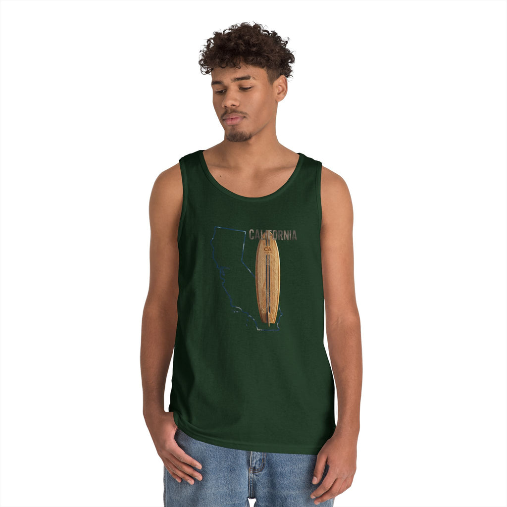 California Men's Coastal Cotton Tank Top – Lightweight, Breathable, Classic Fit Summer Essential