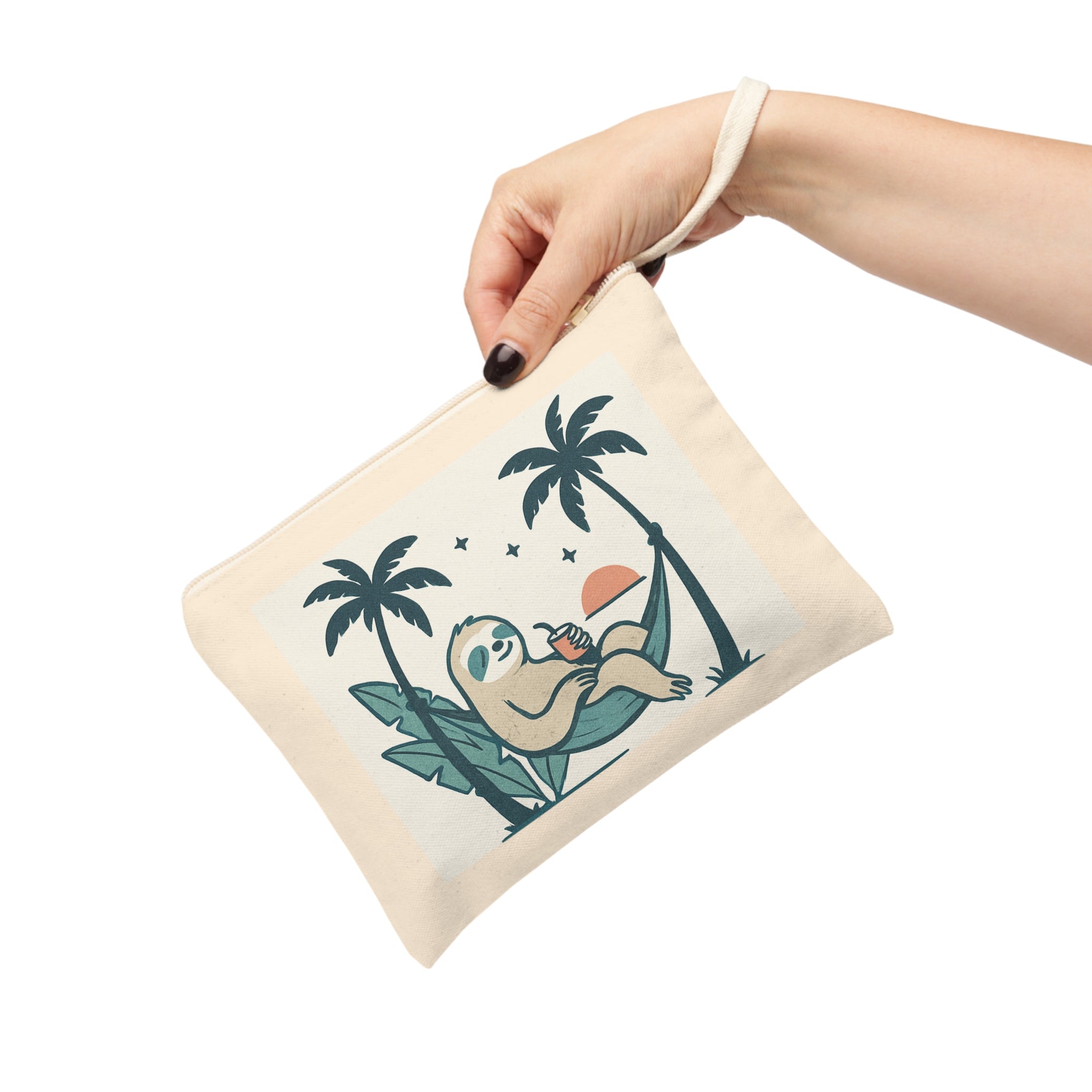 Relaxing Sloth Zipper Pouch