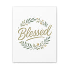 Blessed Wreath Matte Canvas Wall Art (Stretched 1.25")