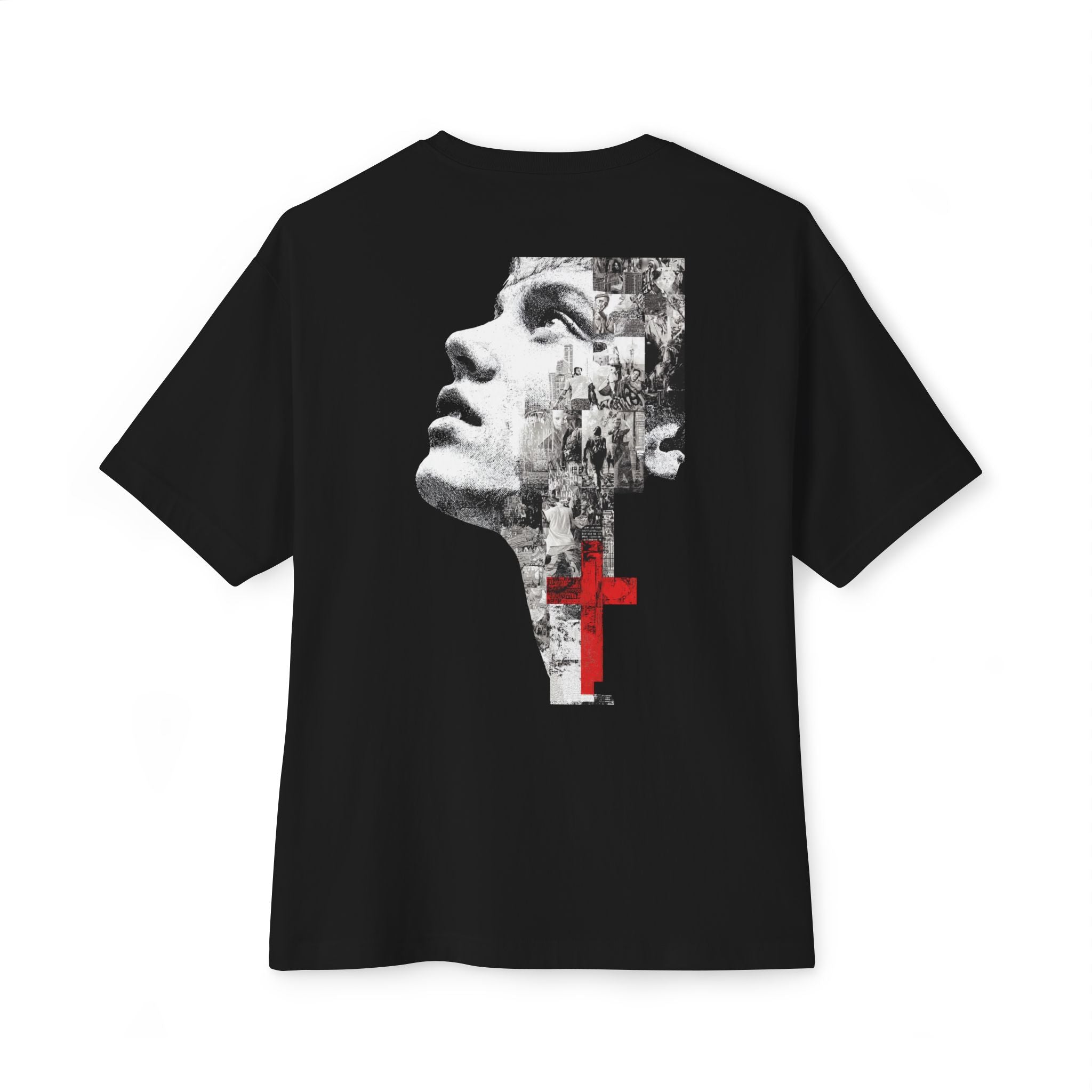 Boxy Tee — Red Cross Portrait Graphic Tee
