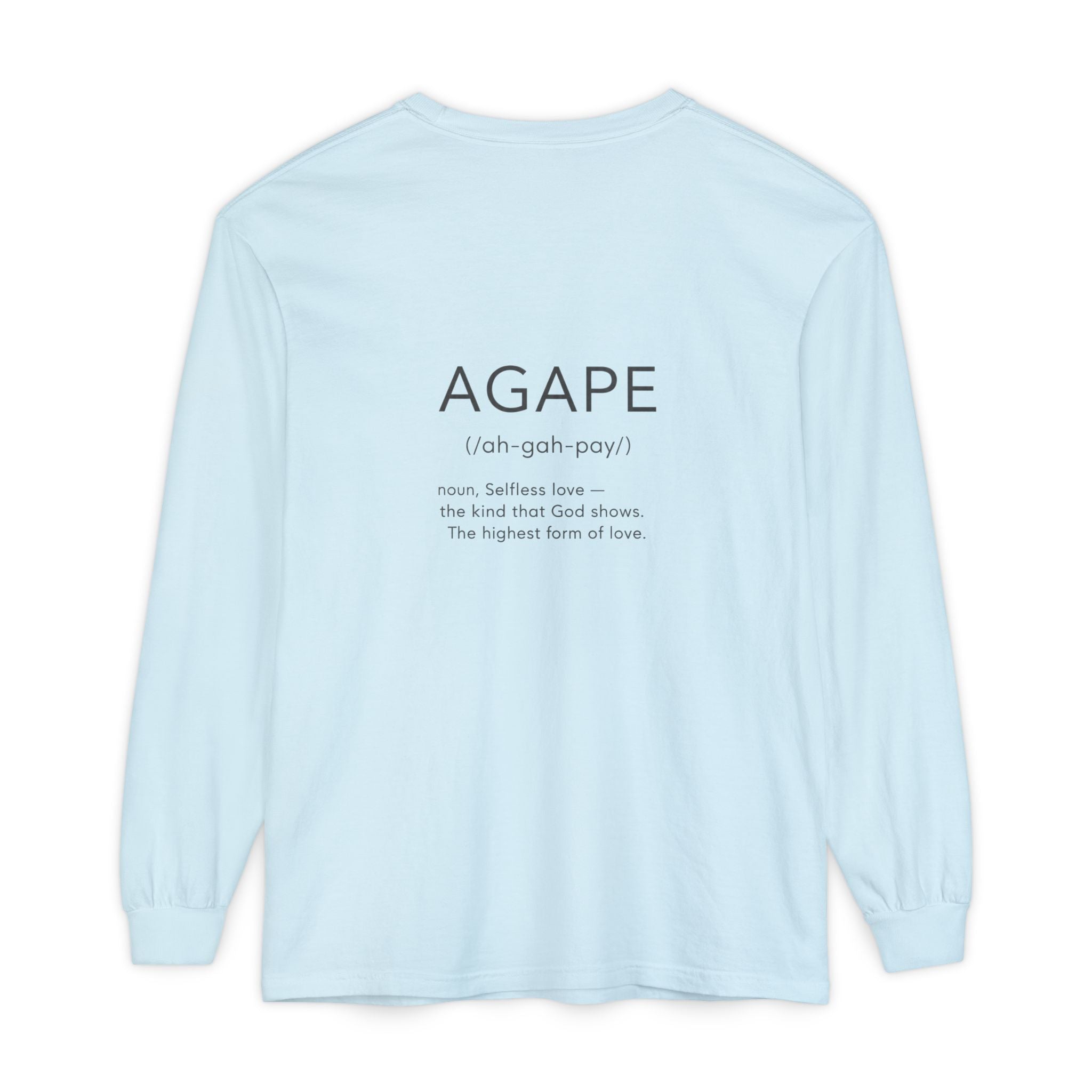 Agape Christian Long Sleeve T-Shirt — Faith-Based Apparel