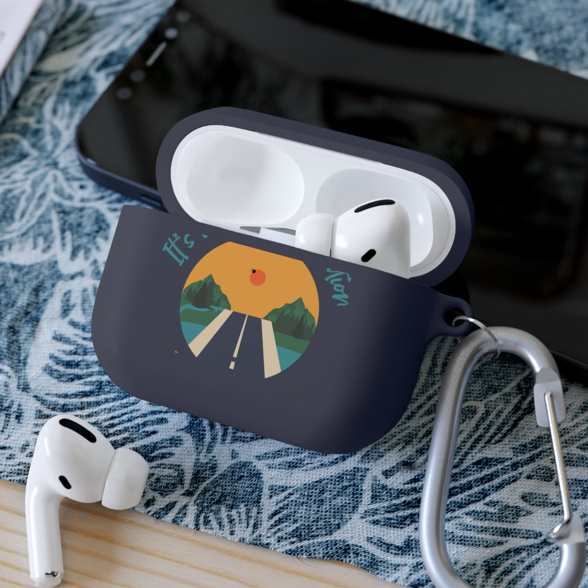 Inspirational AirPods Case Cover, Motivational AirPods Pro Sleeve, Adventure Gear, Travel Accessory, Gift for Travelers