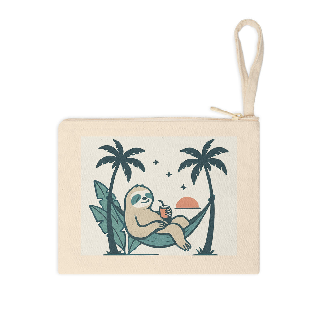 Relaxing Sloth Zipper Pouch