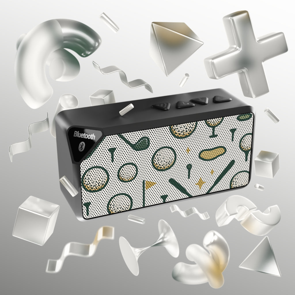 Golf-Themed Bluetooth Speaker, Portable Wireless Speaker, Gift for Golf Lovers, Music in the Park, Sports Speaker, Home Decor
