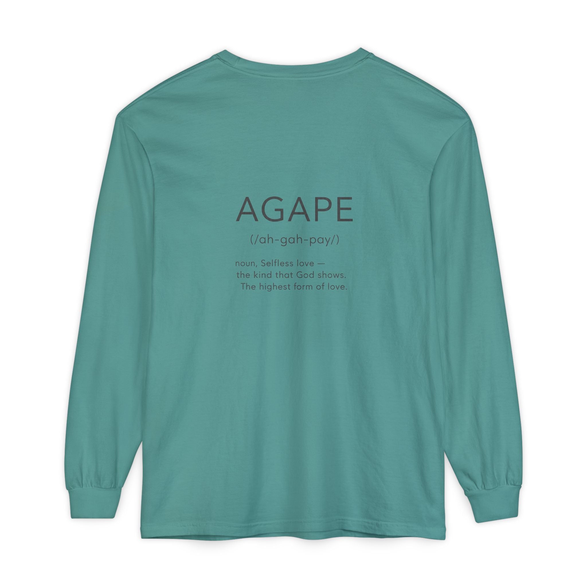 Agape Christian Long Sleeve T-Shirt — Faith-Based Apparel