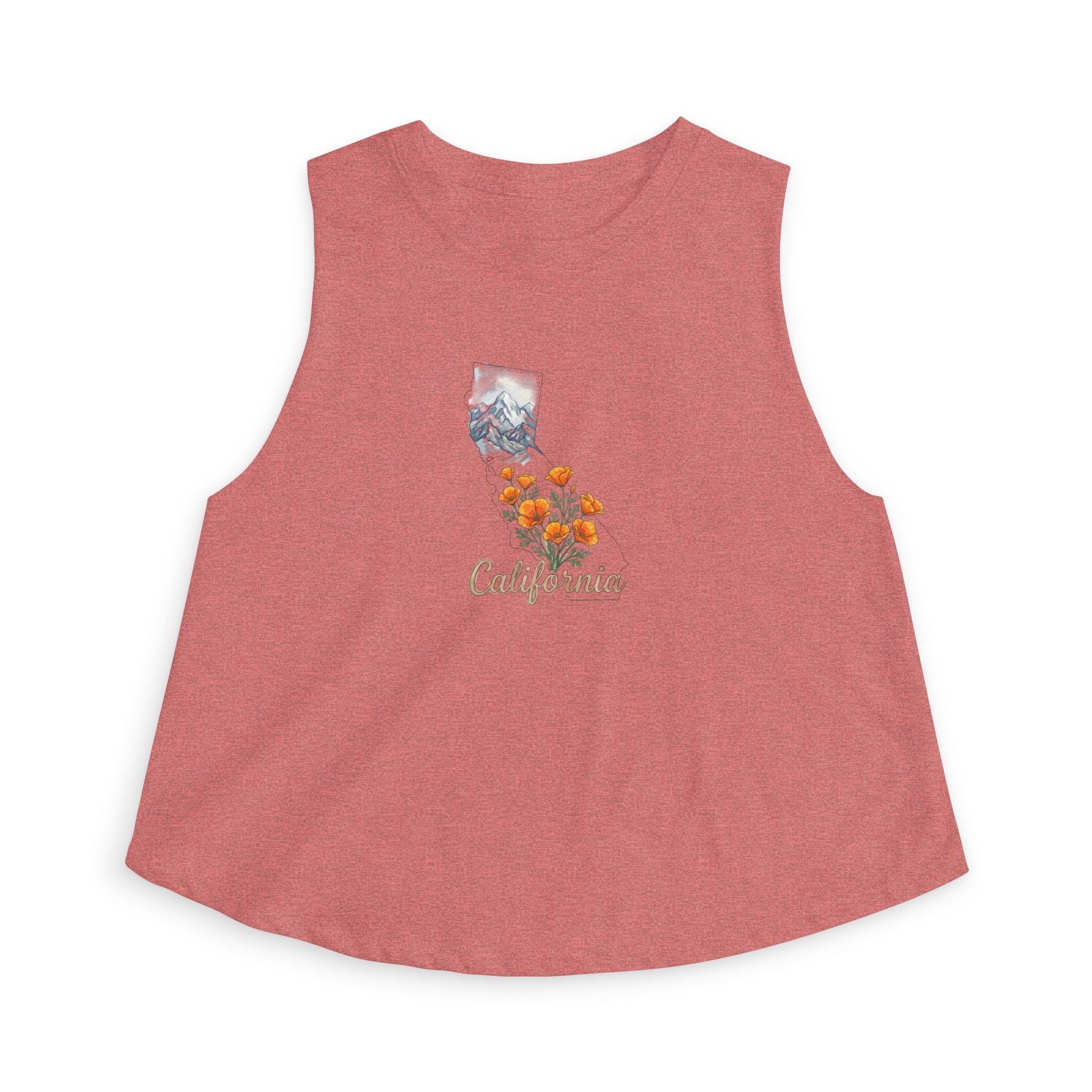 California State Flower Women's Crop Top — Golden Poppy Tank