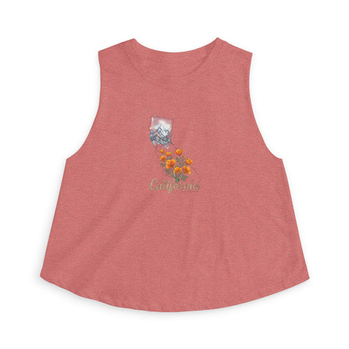 California State Flower Women's Crop Top — Golden Poppy Tank