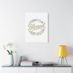 Blessed Wreath Matte Canvas Wall Art (Stretched 1.25")
