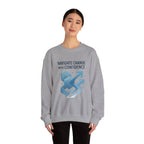 Crewneck Sweatshirt - "Navigate Change With Confidence" Motivational Graphic