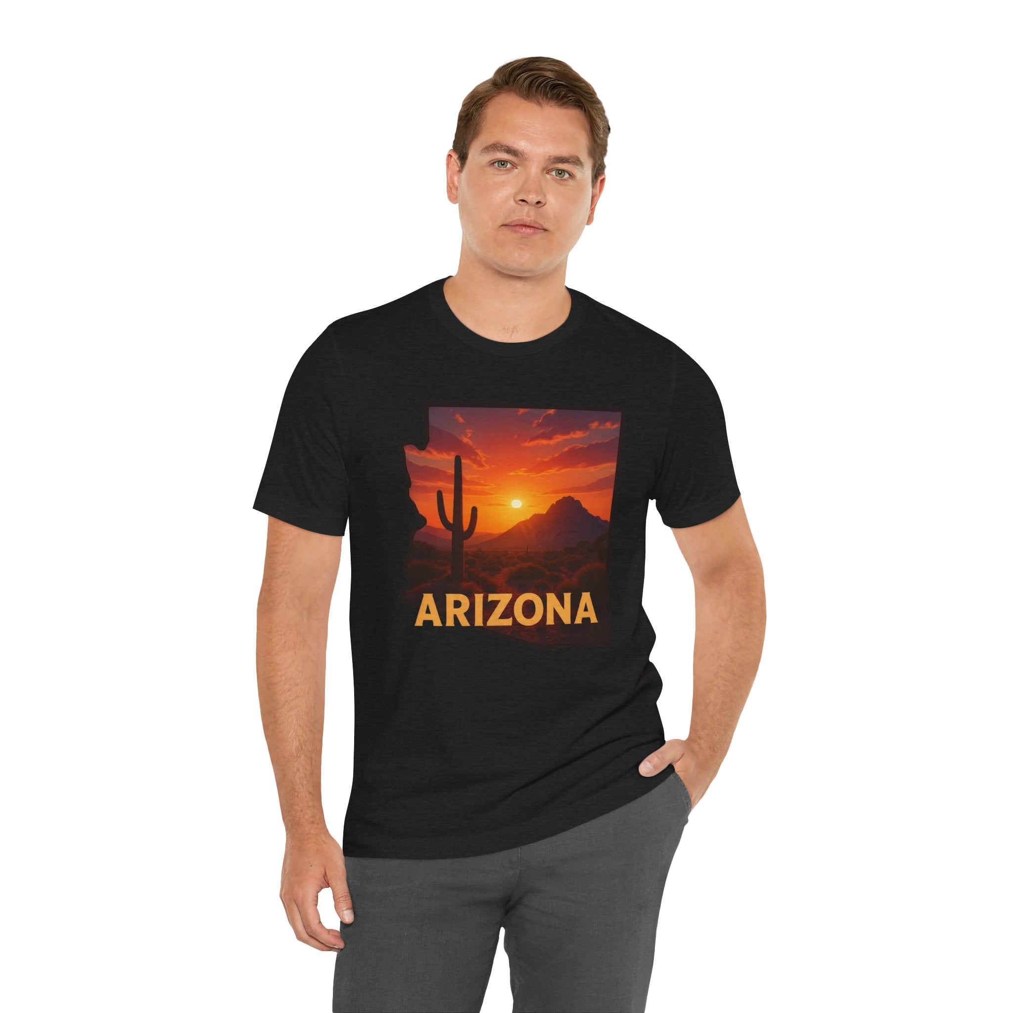 Arizona Cactus Sunset T-Shirt — Desert Sunset Graphic Tee