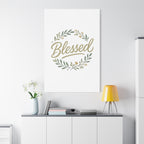 Blessed Wreath Matte Canvas Wall Art (Stretched 1.25")