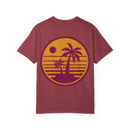 Sunset Palm Tree Unisex T-Shirt | Soft Beach Vibes | Perfect for Summer, Vacations, Gifts, Beach Days, Relaxation