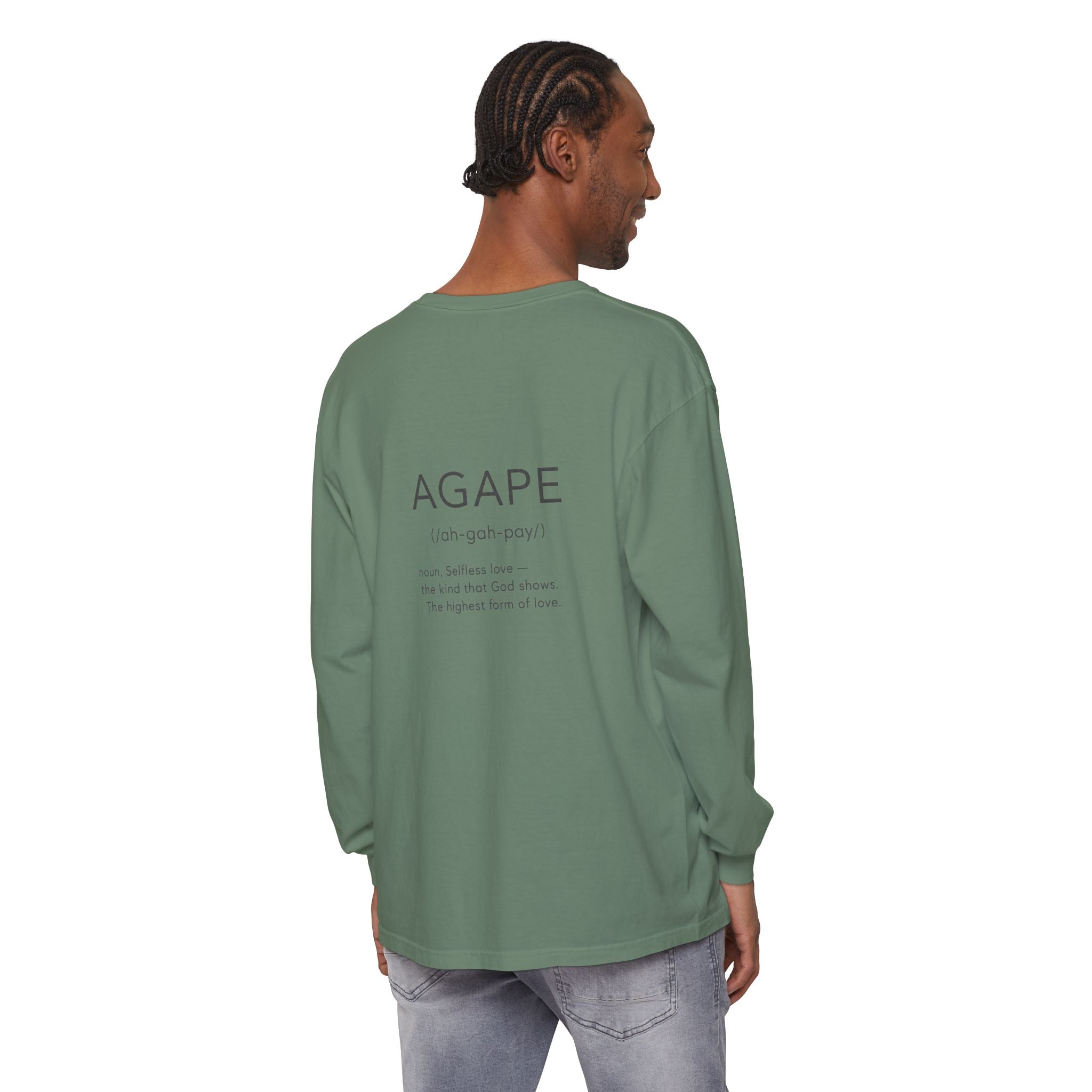 Agape Christian Long Sleeve T-Shirt — Faith-Based Apparel