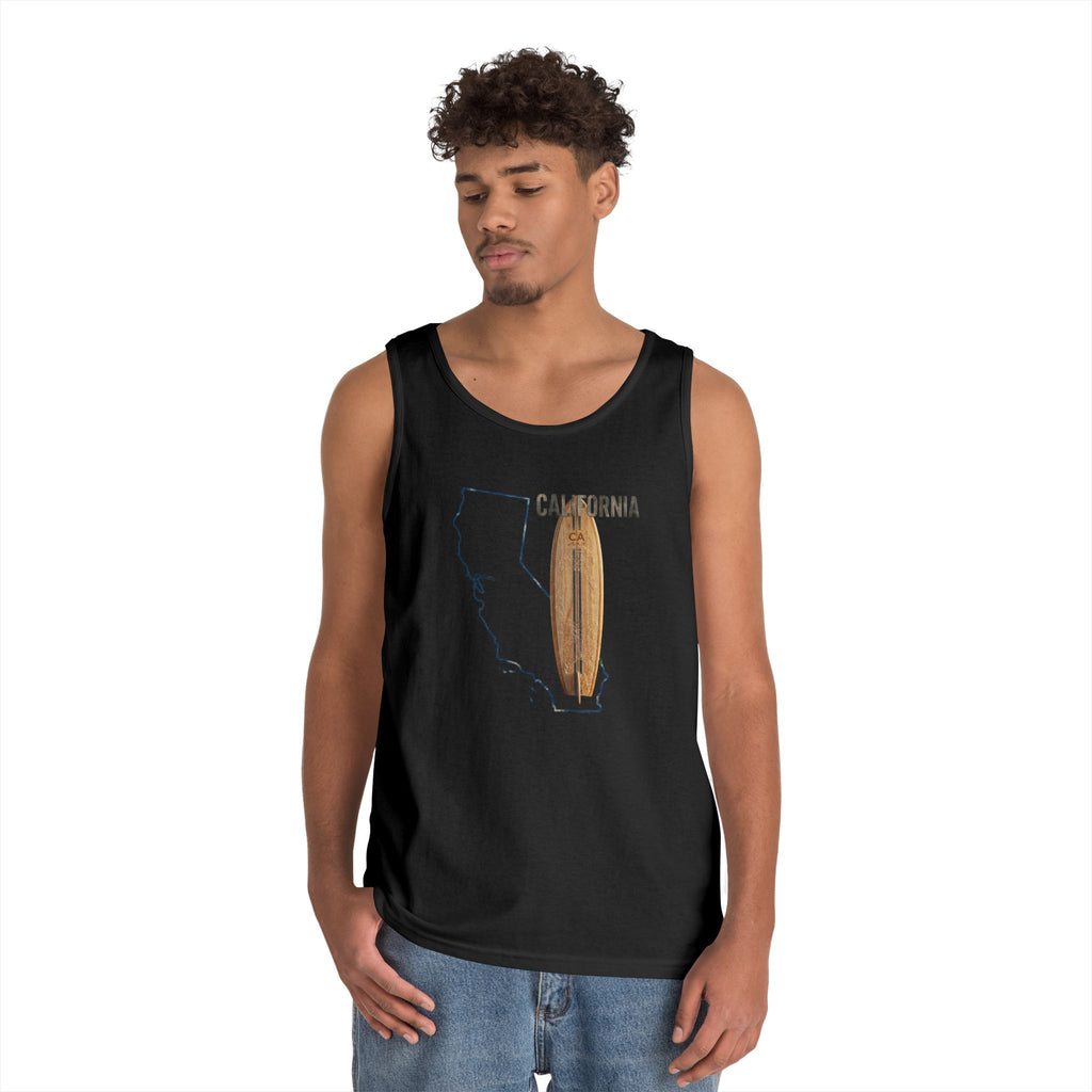 California Men's Coastal Cotton Tank Top – Lightweight, Breathable, Classic Fit Summer Essential