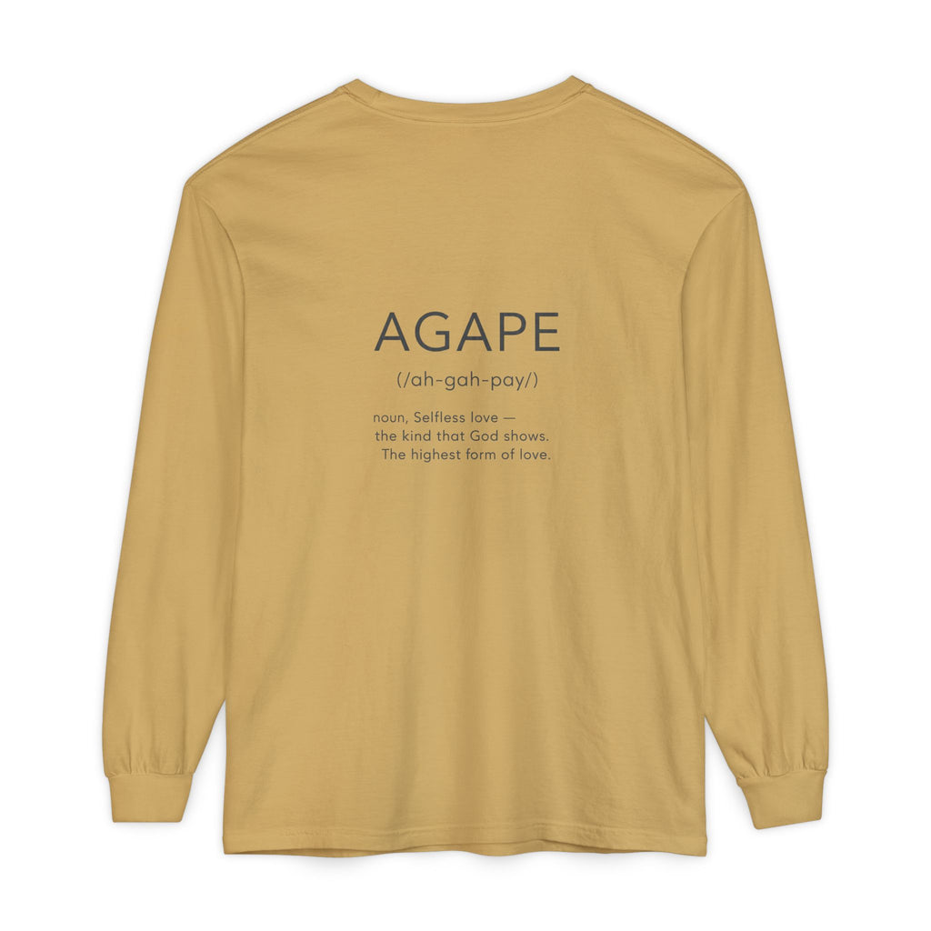 Agape Christian Long Sleeve T-Shirt — Faith-Based Apparel