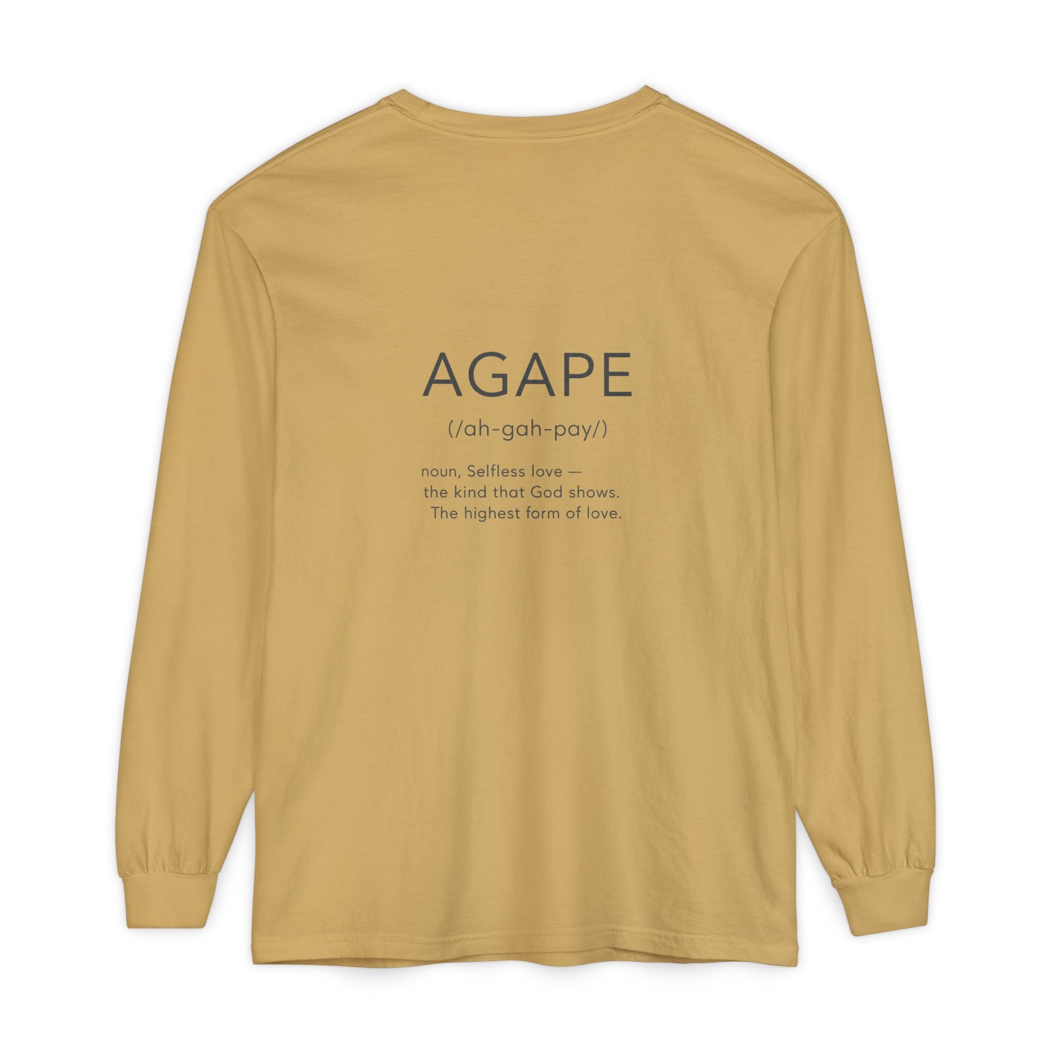 Agape Christian Long Sleeve T-Shirt — Faith-Based Apparel