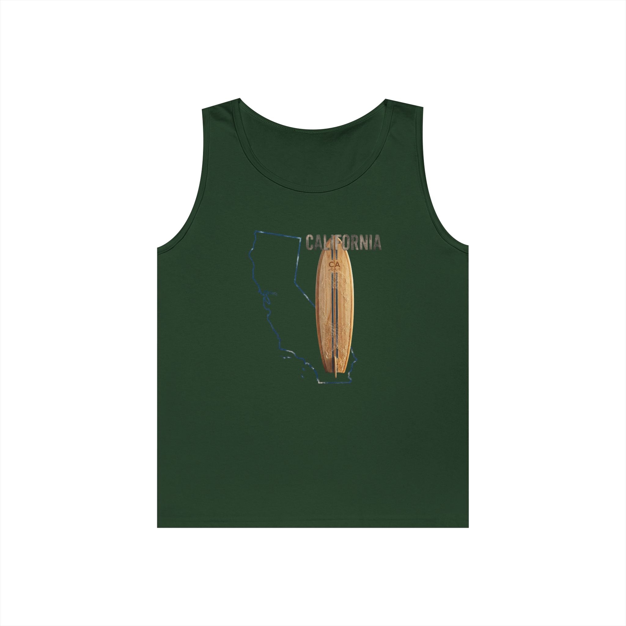 California Men's Coastal Cotton Tank Top – Lightweight, Breathable, Classic Fit Summer Essential