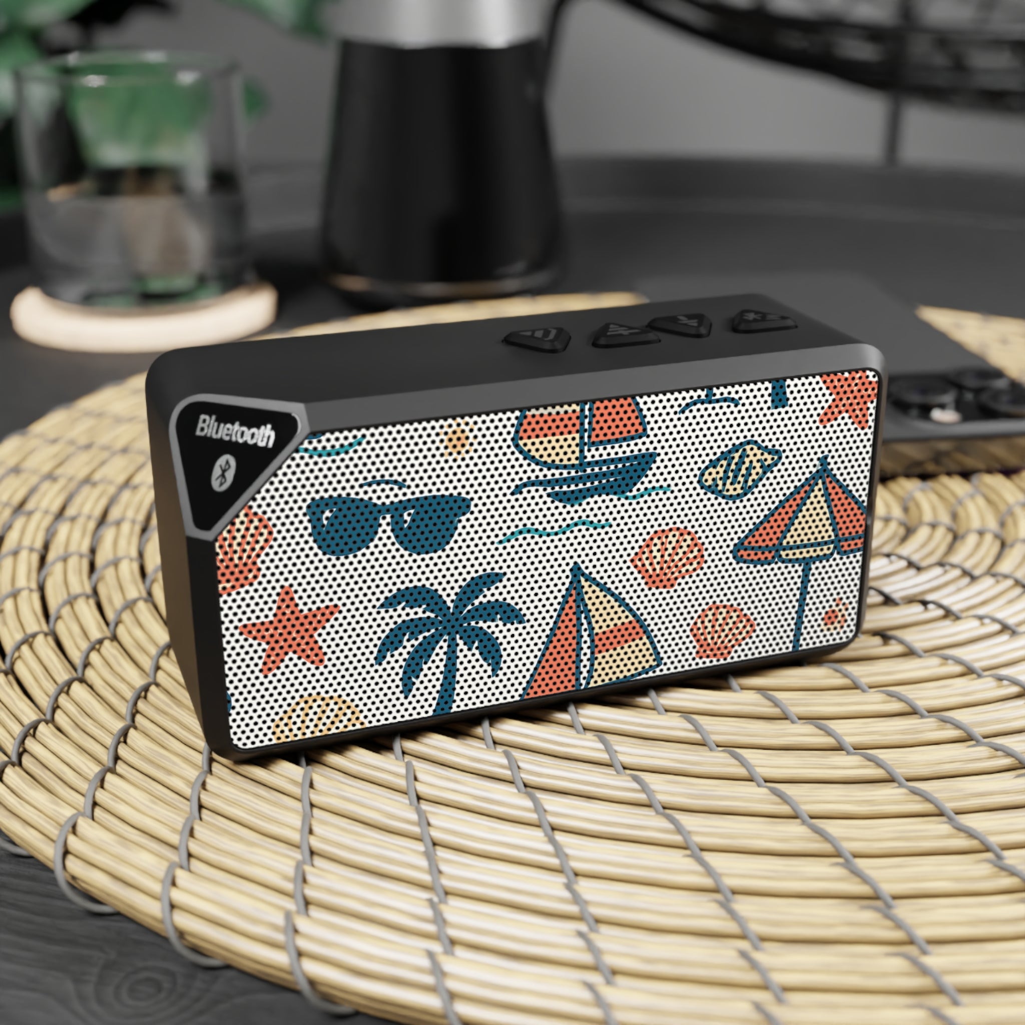 Tropical Bluetooth Speaker, Summer Sound System, Outdoor Party Speaker, Beach Music Player, Vacation Gift