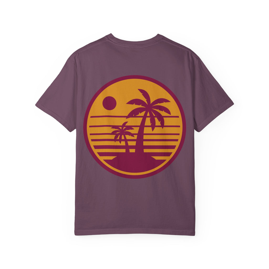 Sunset Palm Tree Unisex T-Shirt | Soft Beach Vibes | Perfect for Summer, Vacations, Gifts, Beach Days, Relaxation
