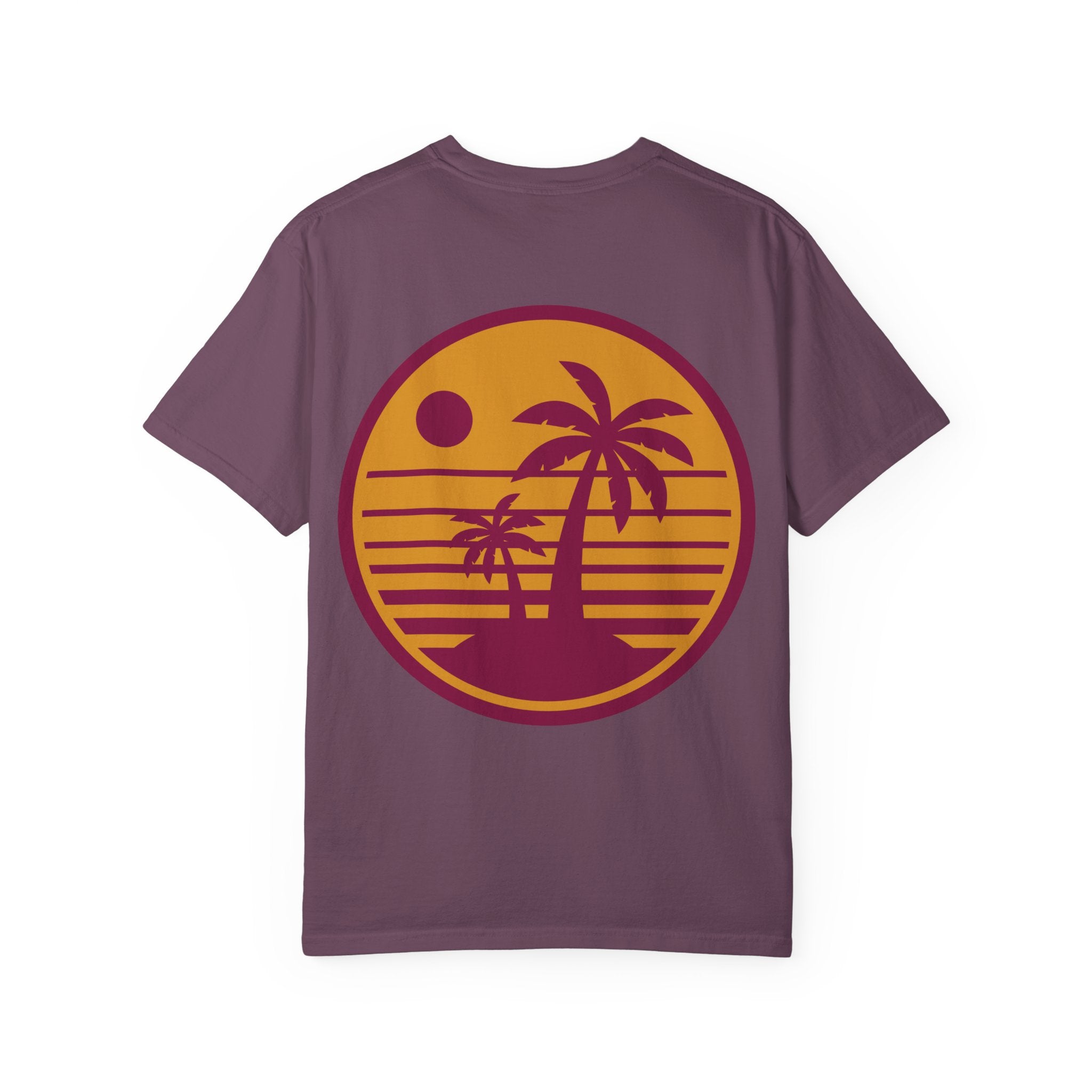 Sunset Palm Tree Unisex T-Shirt | Soft Beach Vibes | Perfect for Summer, Vacations, Gifts, Beach Days, Relaxation