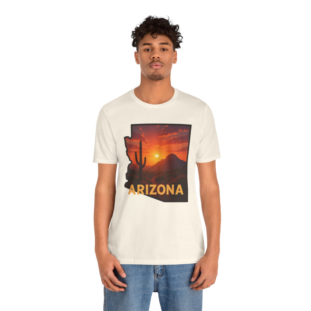 Arizona Cactus Sunset T-Shirt — Desert Sunset Graphic Tee