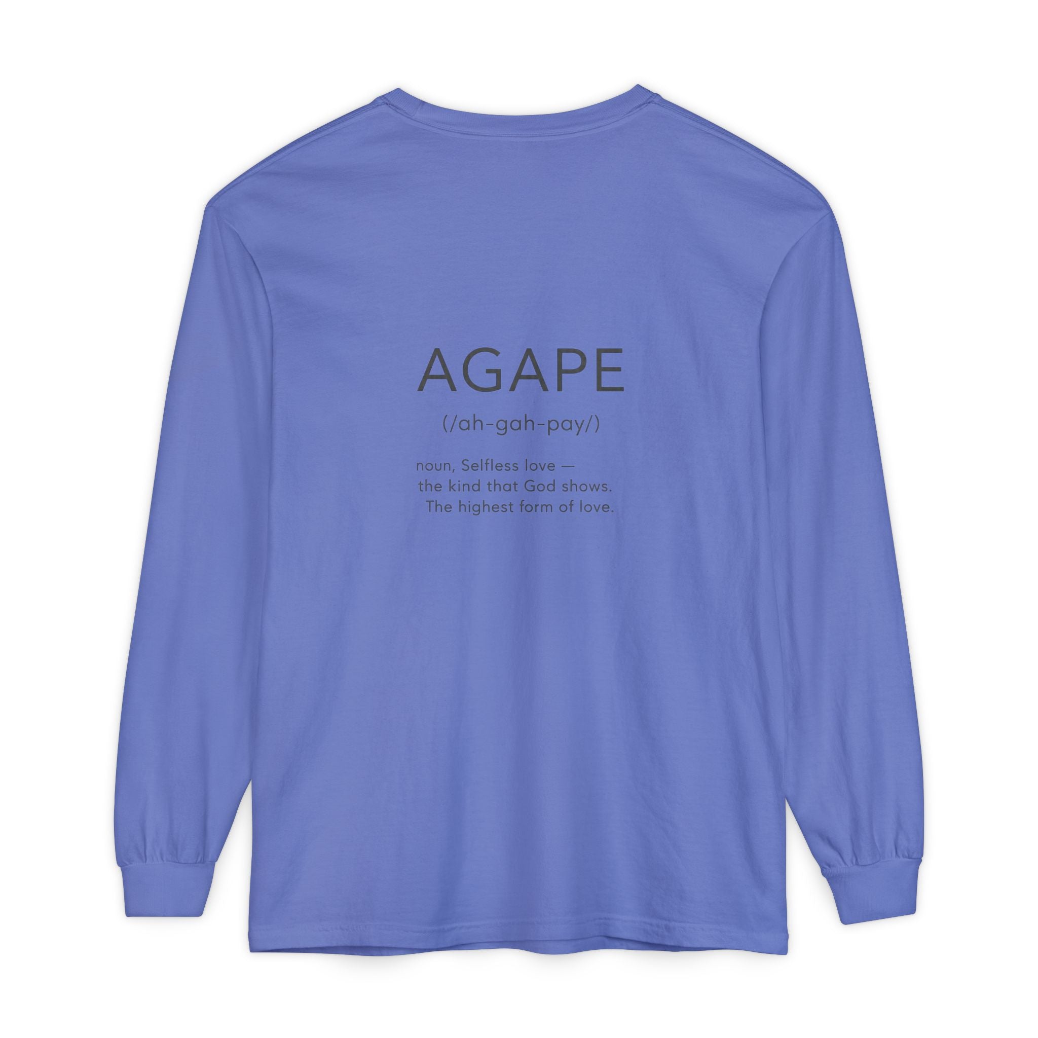 Agape Christian Long Sleeve T-Shirt — Faith-Based Apparel