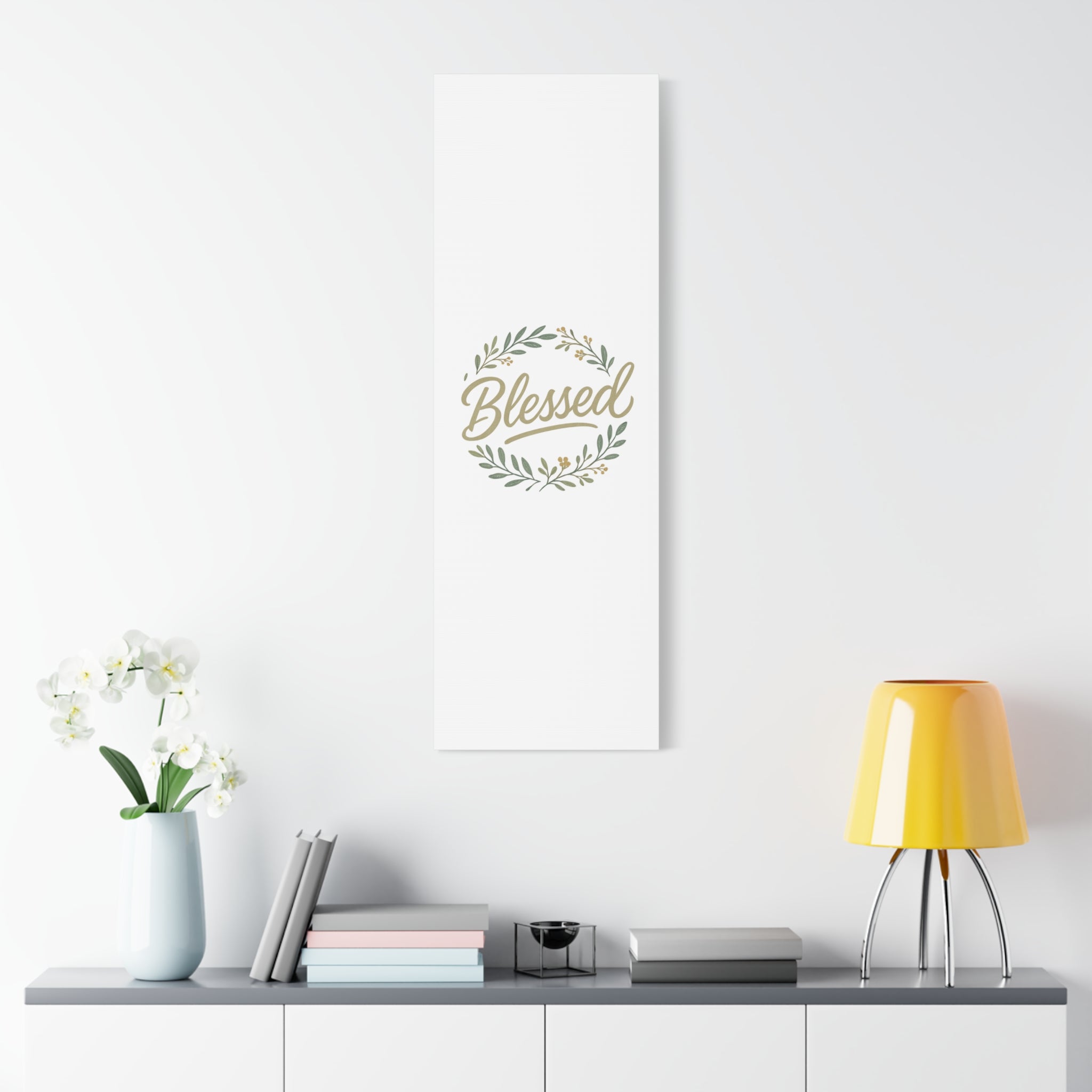 Blessed Wreath Matte Canvas Wall Art (Stretched 1.25")