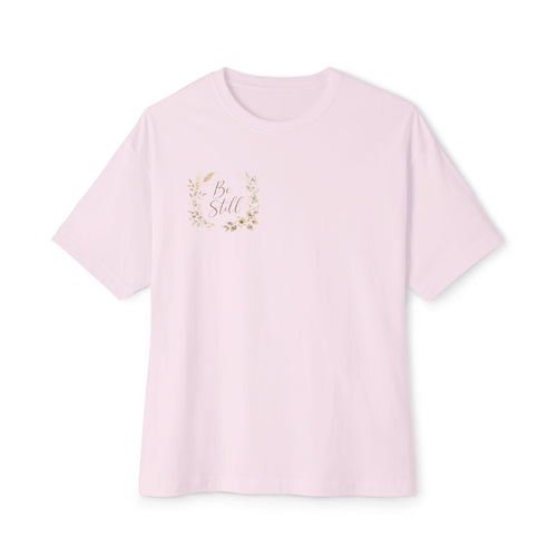 Be Still Floral Tee — Oversized Boxy T‑Shirt