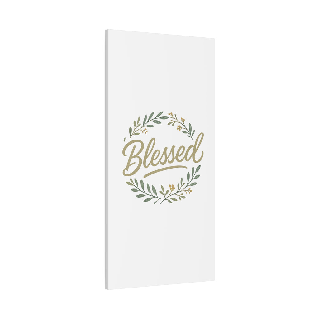 Blessed Wreath Matte Canvas Wall Art (Stretched 1.25")