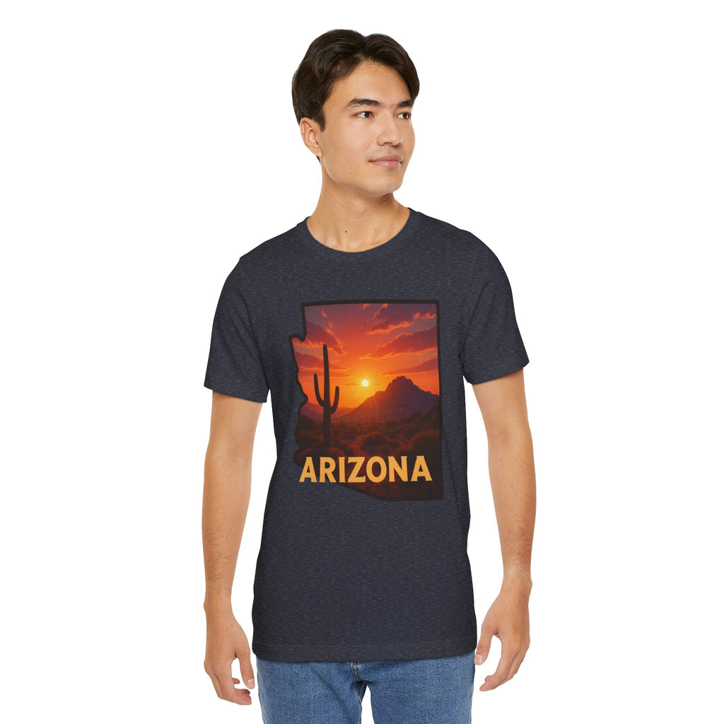 Arizona Cactus Sunset T-Shirt — Desert Sunset Graphic Tee