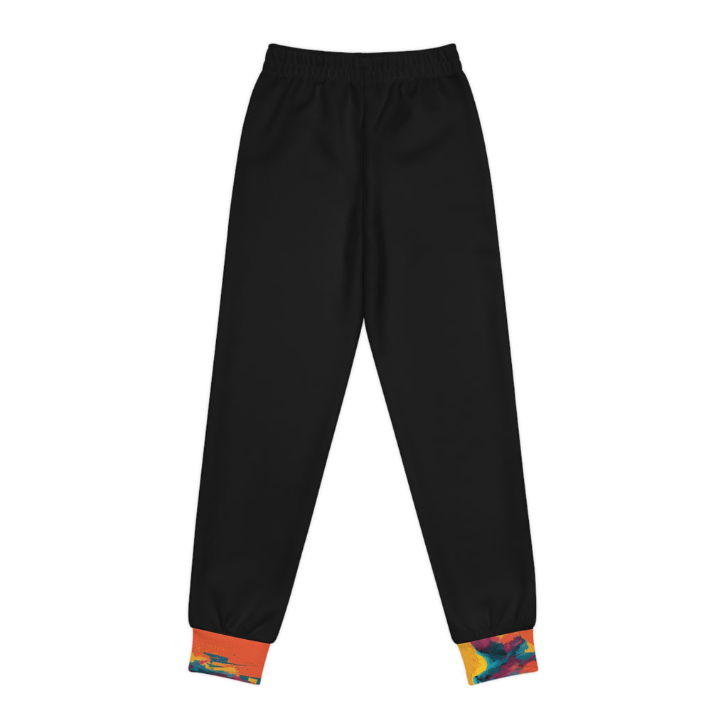 Youth Joggers — Abstract Dove All-Over-Print