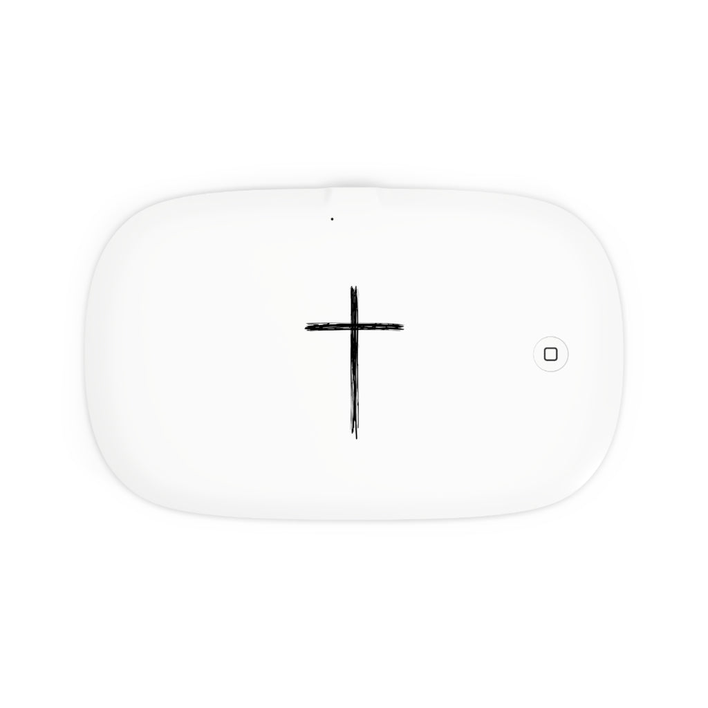 Sanitizing Charging Pad with Cross Design, UV Phone Sanitizer, Wireless Charger, Gift for Tech Lovers, Home Office Essentials, [...]