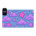 Pink & Blue Cloud LED Gaming Mouse Pad — Wireless Charging RGB Mousepad