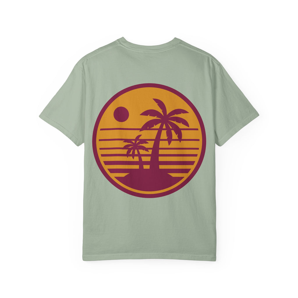 Sunset Palm Tree Unisex T-Shirt | Soft Beach Vibes | Perfect for Summer, Vacations, Gifts, Beach Days, Relaxation