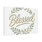 Blessed Wreath Matte Canvas Wall Art (Stretched 1.25")