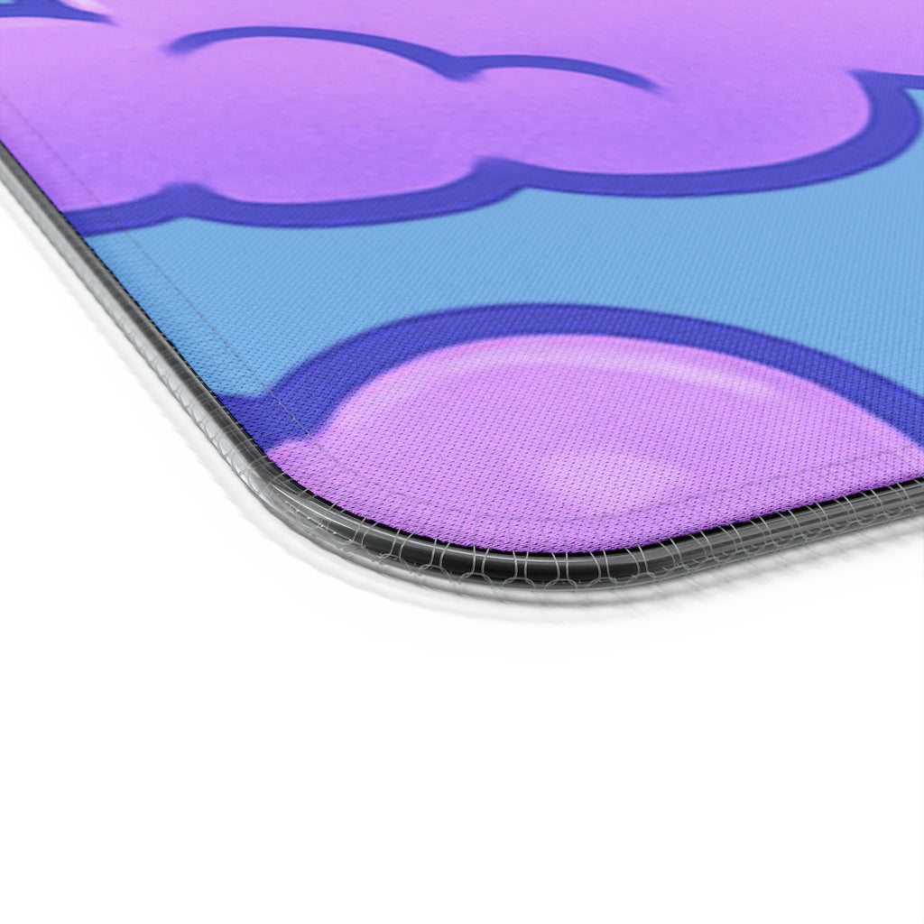 Pink & Blue Cloud LED Gaming Mouse Pad — Wireless Charging RGB Mousepad