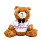 Valentine Teddy Bear with "Be My Valentine" T-Shirt