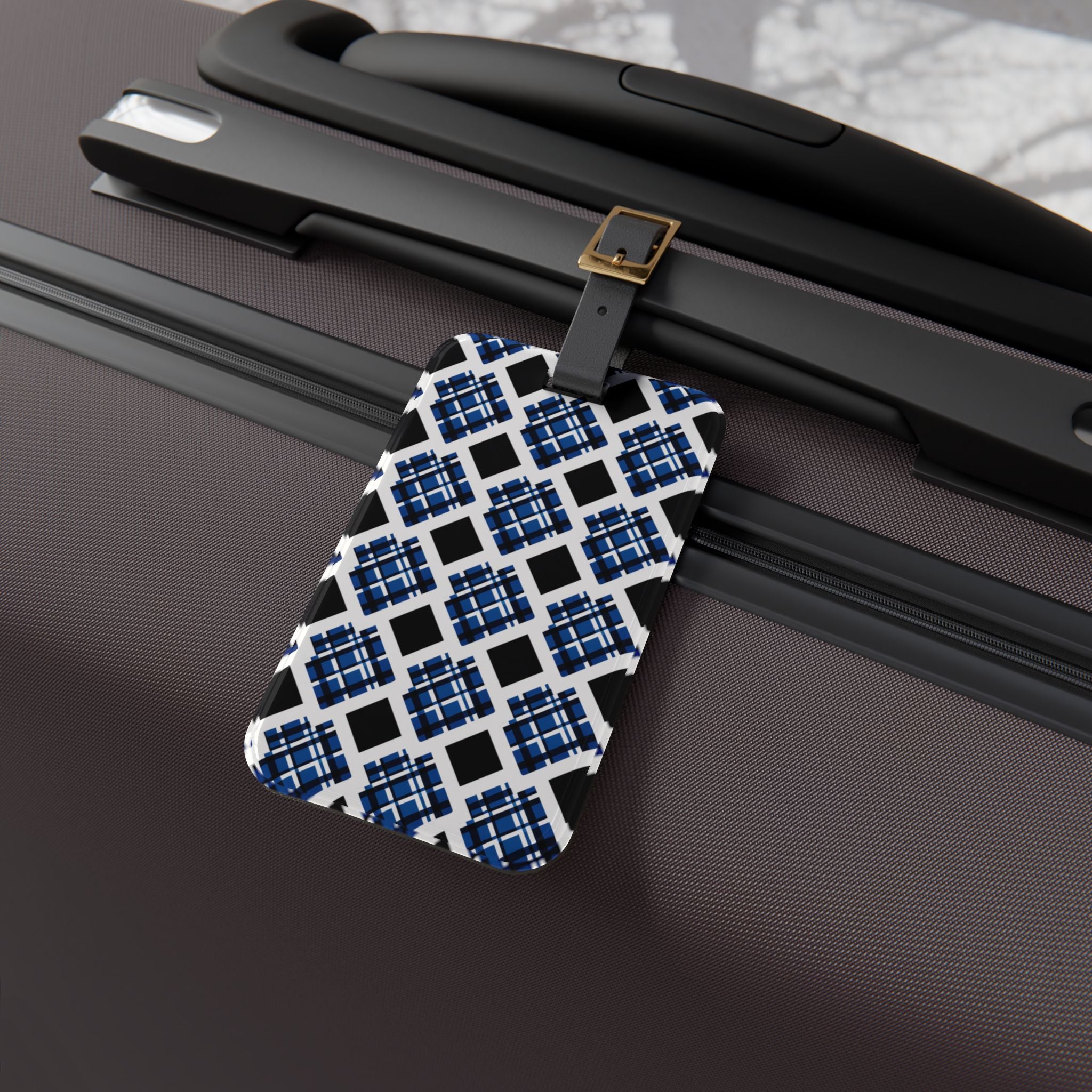 Stylish Patterned Luggage Tag for Travel Enthusiasts