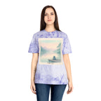 Serene Landscape T-Shirt, Relaxed Fit, Nature Lover Gift, Decorative Tee, Adventure Apparel, Meditation Top