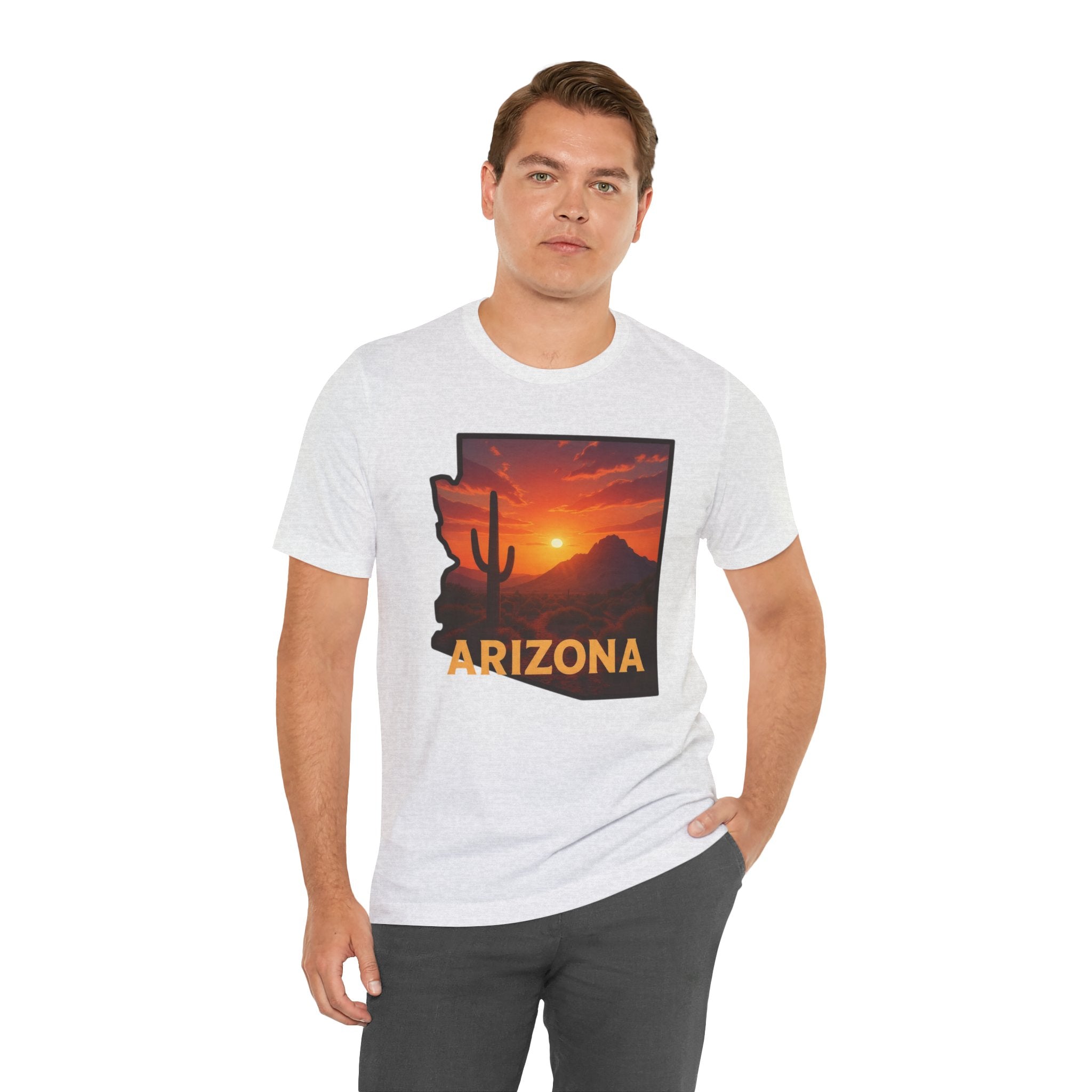 Arizona Cactus Sunset T-Shirt — Desert Sunset Graphic Tee