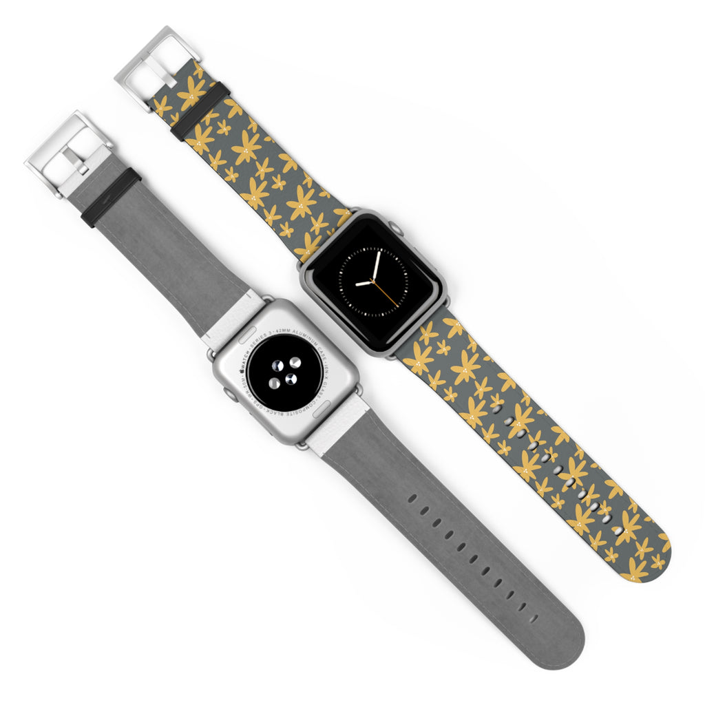 Stylish Floral Watch Band, Unique Watch Strap, Customizable Apple Watch Band, Boho Chic Accessories, Gift for Her