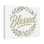 Blessed Wreath Matte Canvas Wall Art (Stretched 1.25")