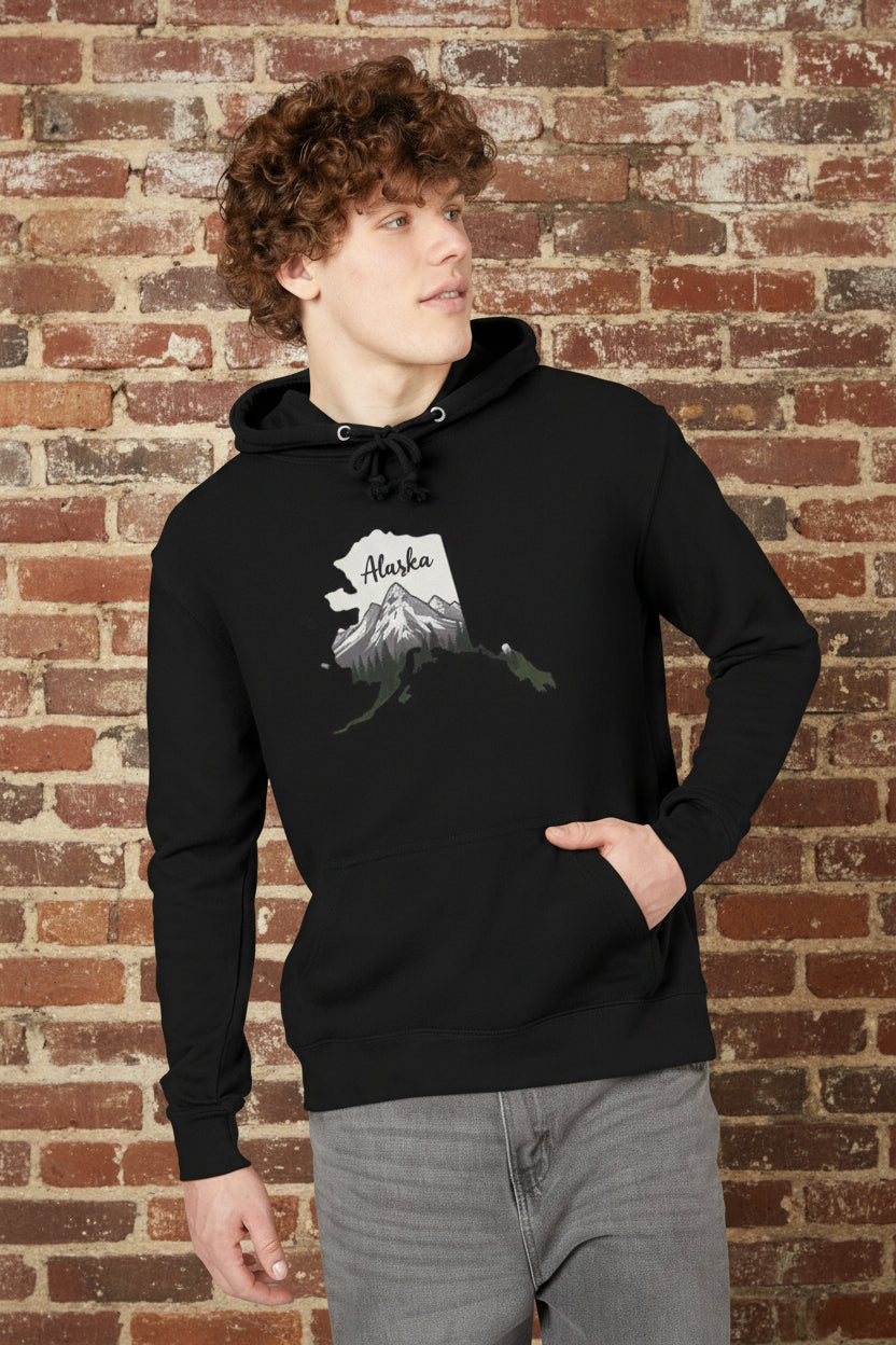 Alaska Mountain Hoodie — Scenic Alaska Mountains Pullover