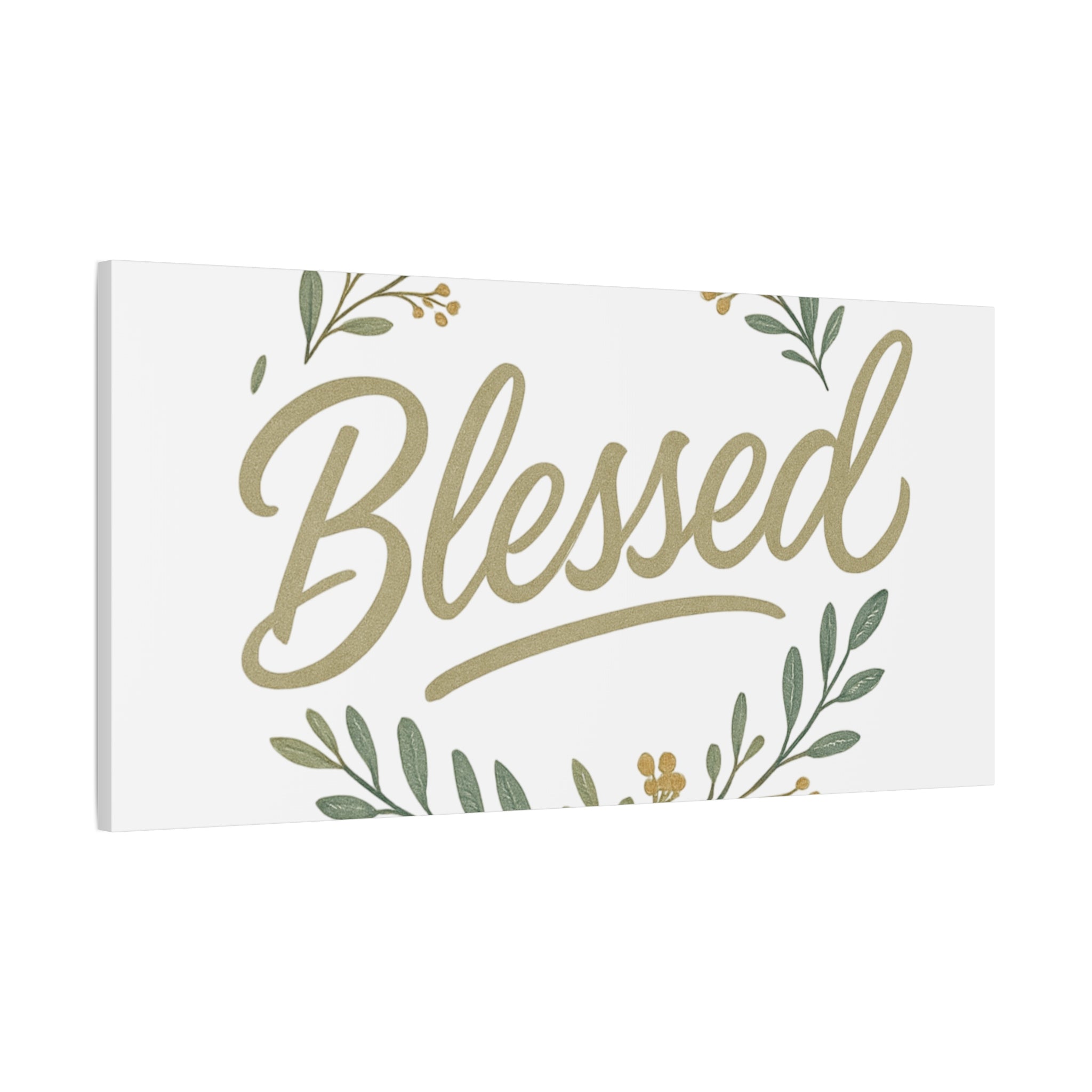 Blessed Wreath Matte Canvas Wall Art (Stretched 1.25")