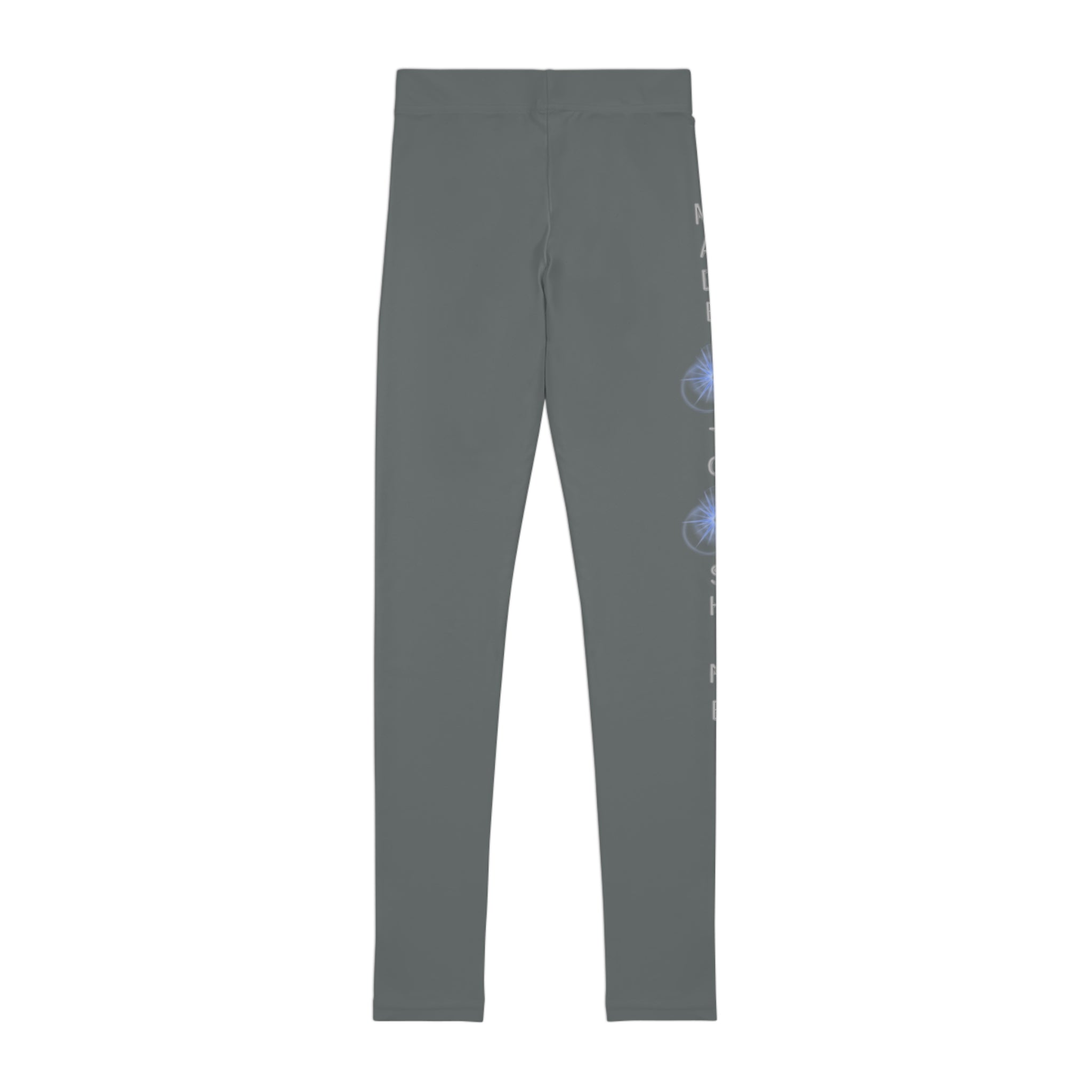 Made to Shine Youth Leggings — Dark Gray All-Over Print