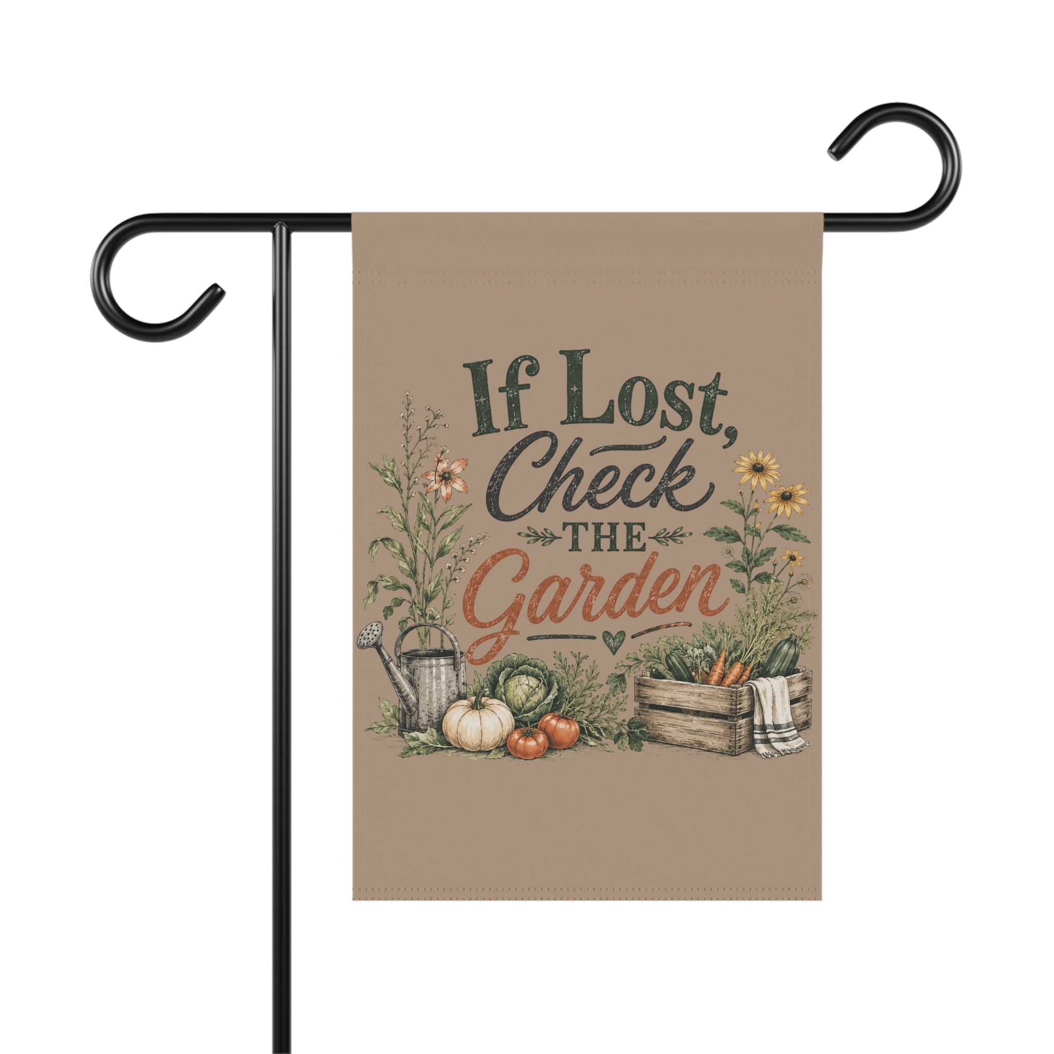 If lost check the garden